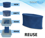 WASH, CLEAN & REUSE WICK FILTER -HUMIDIFIER COMPATIBLE HONEYWELL HC-14 Filter ‘E’, BESTAIR H75, HOLMES HWF75, HF222, HWF75PDQ-U, Washable wick filter made from long-lasting Dura Ester fibers